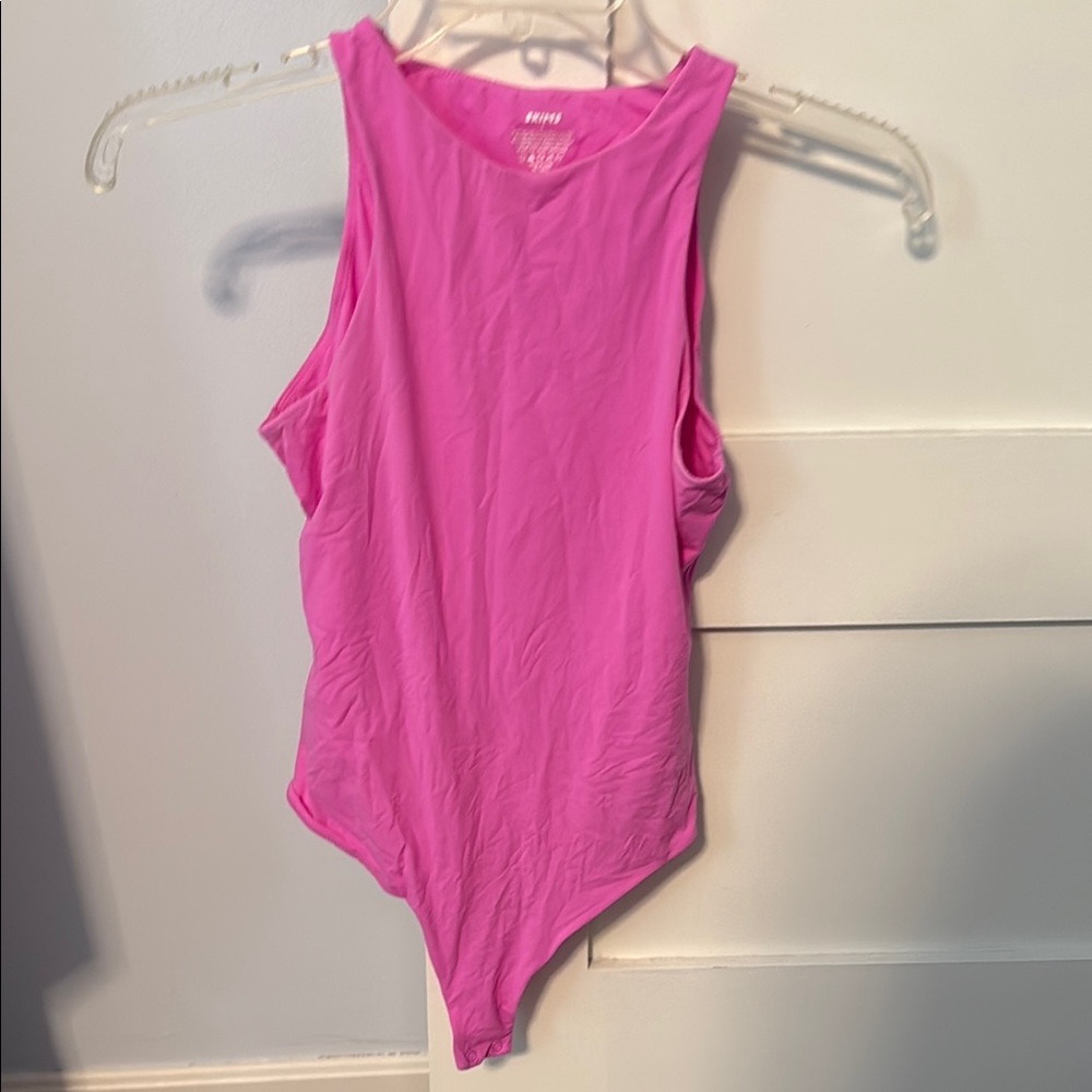 SKIMS Pink Bodysuit Top